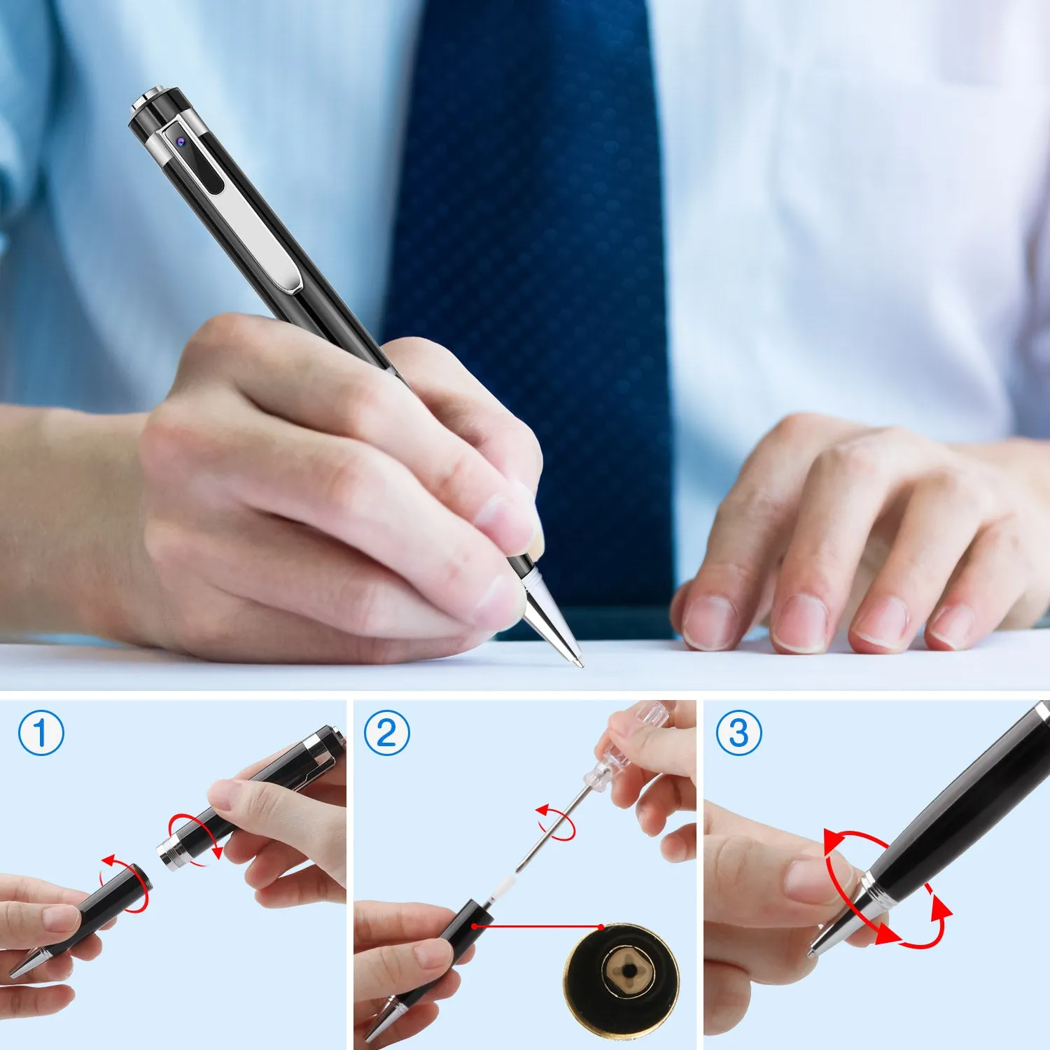 1080P HD Hidden Camera Pen | TechTonic®