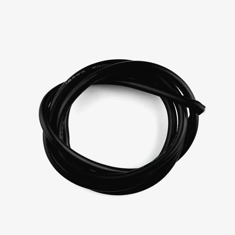 12AWG Silicone Wire Black ( 1 meter ) - High Quality Ultra Flexible for Battery Packs