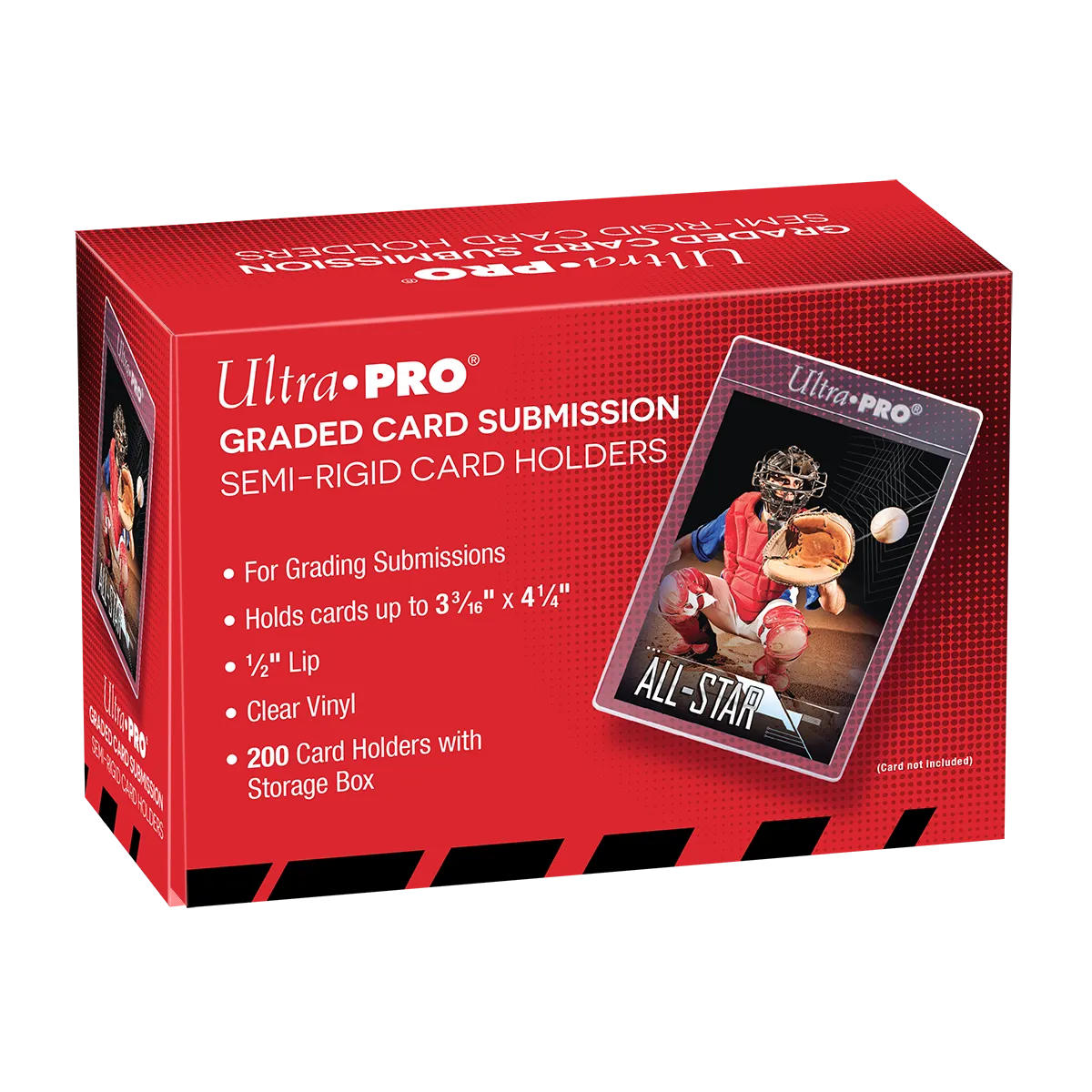 1/2" Lip Semi-Rigid Tall Card Holders (200ct)