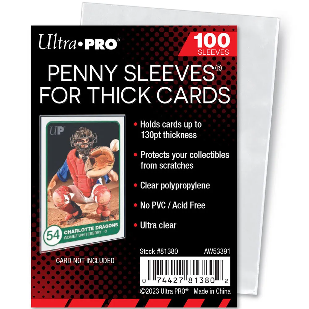 130PT Thick Card Sleeves for Standard Size Cards