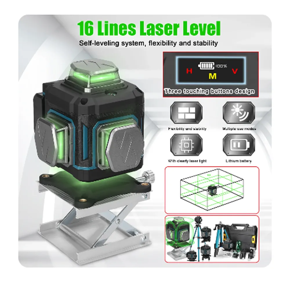 16 Lines 3D Self-Leveling Laser Level