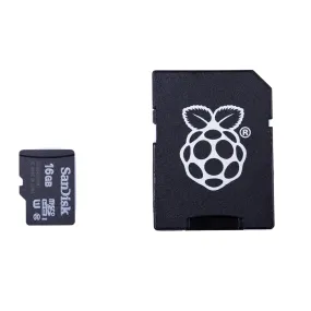 16GB microSD card with NOOBS with SD adapter