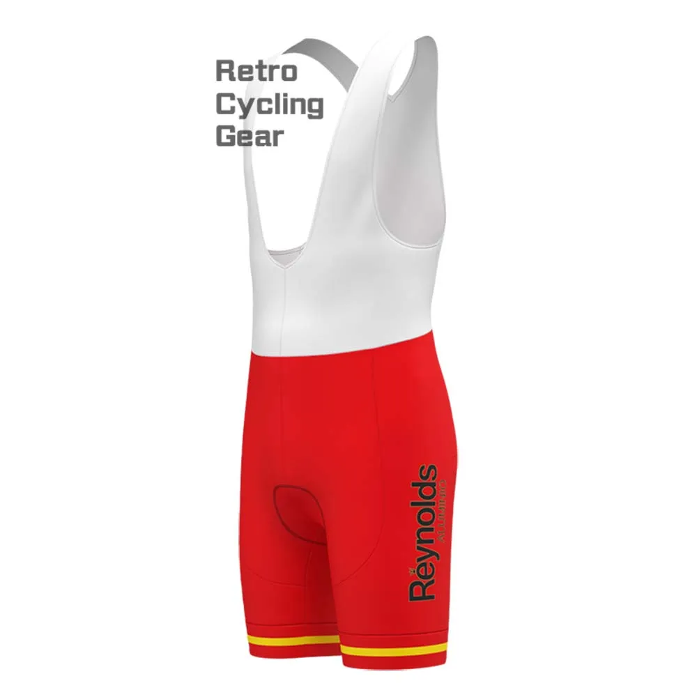 1990s Red Reynolds Retro Long Sleeve Cycling Kits