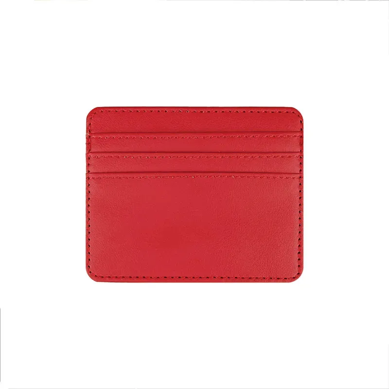 1Pc Pu Leather ID Card Holder Candy Color Bank Credit Card Box Multi Slot Slim Card Case Wallet Women Men Business Card Cover