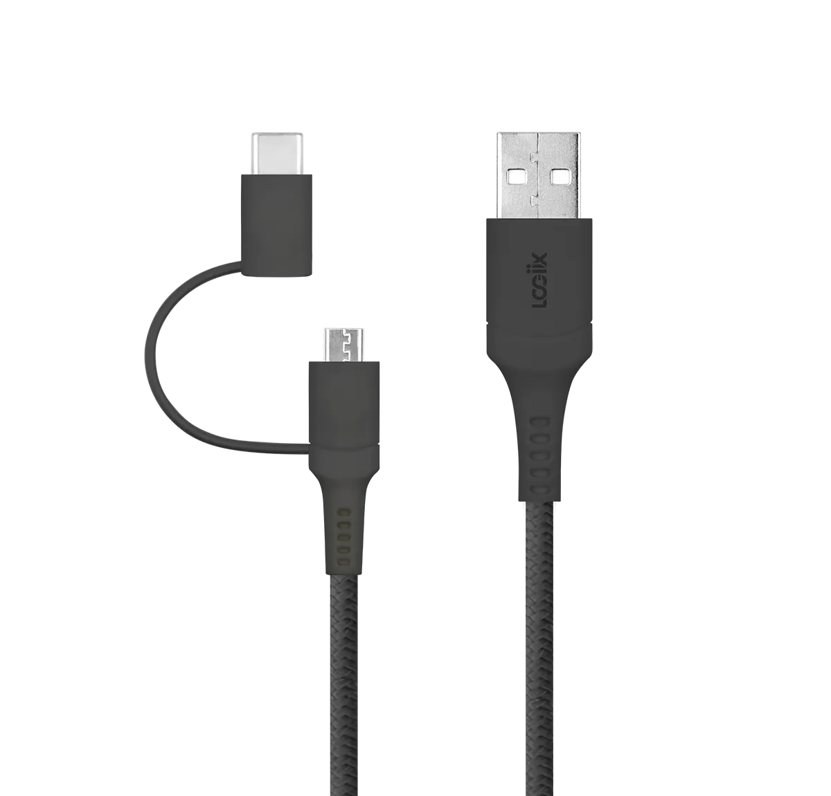 2-in-1 Multicable |USB-A to Micro USB & USB-C