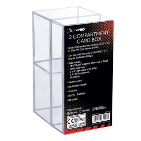 2-Piece 2-Compartment Clear Card Box