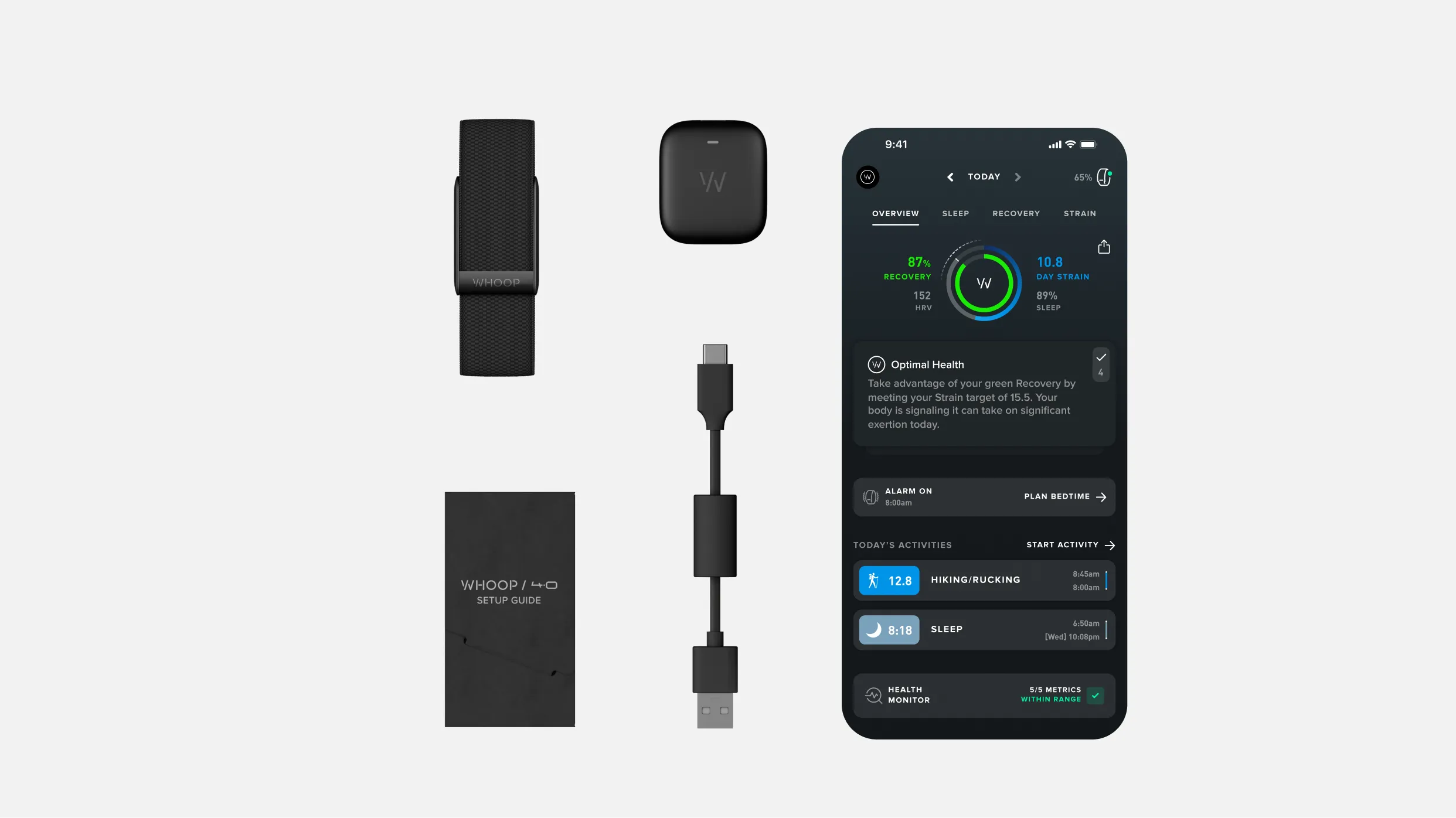 30-Day WHOOP Membership Trial with Device – Wearable Health, Fitness & Activity Tracker