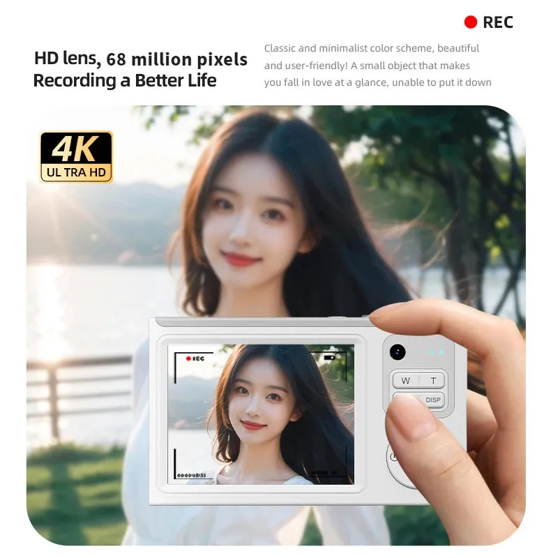 4K Wi-Fi Travel Camera with 16x Zoom