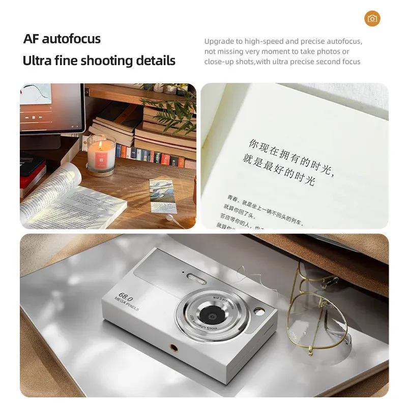 4K Wi-Fi Travel Camera with 16x Zoom