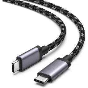 4XEM Nylon Braided USB-C to C 40 Gigabit 80CM/0.80M Cable 4XUSB40GBRD080CM