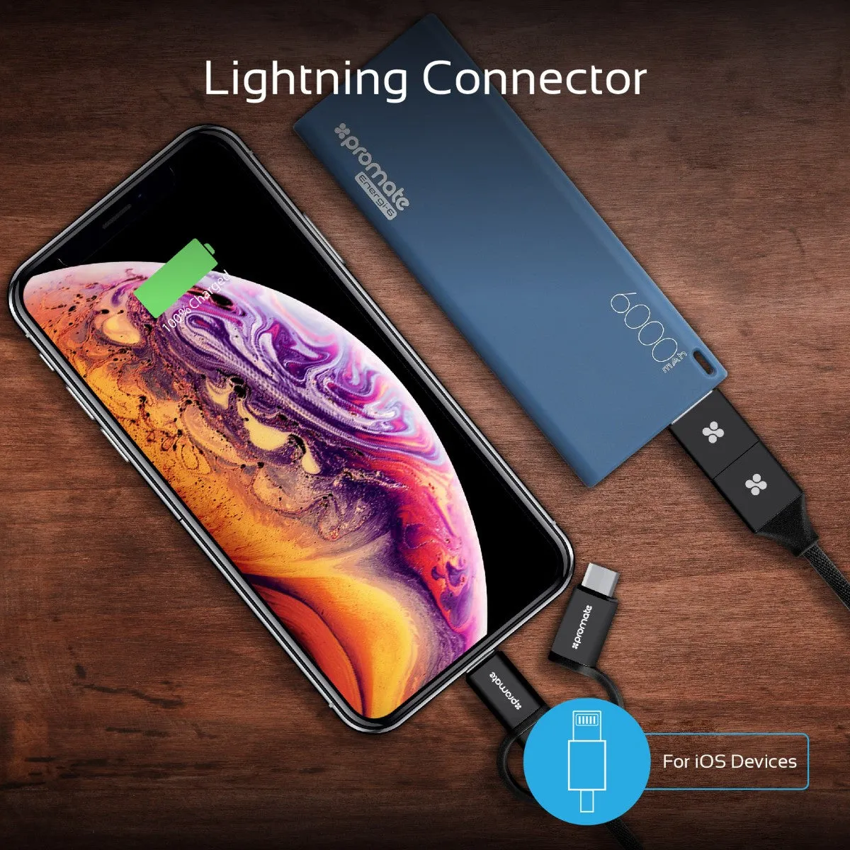 6-in-1 Smart USB Cable for Charging and Data Transfer