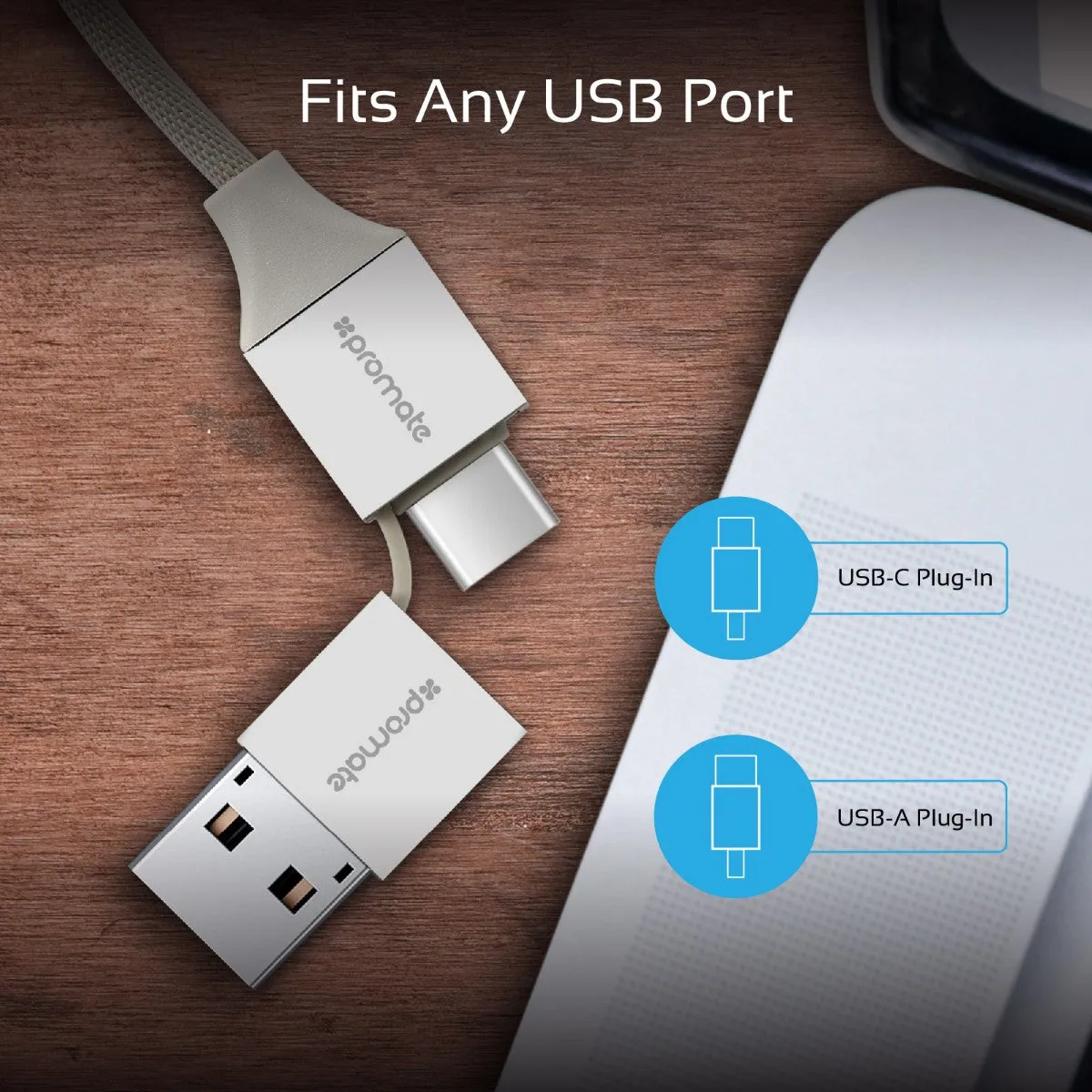 6-in-1 Smart USB Cable for Charging and Data Transfer