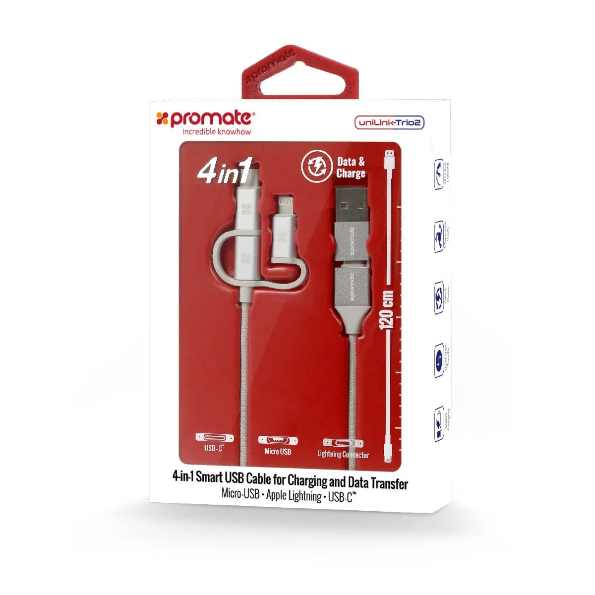 6-in-1 Smart USB Cable for Charging and Data Transfer