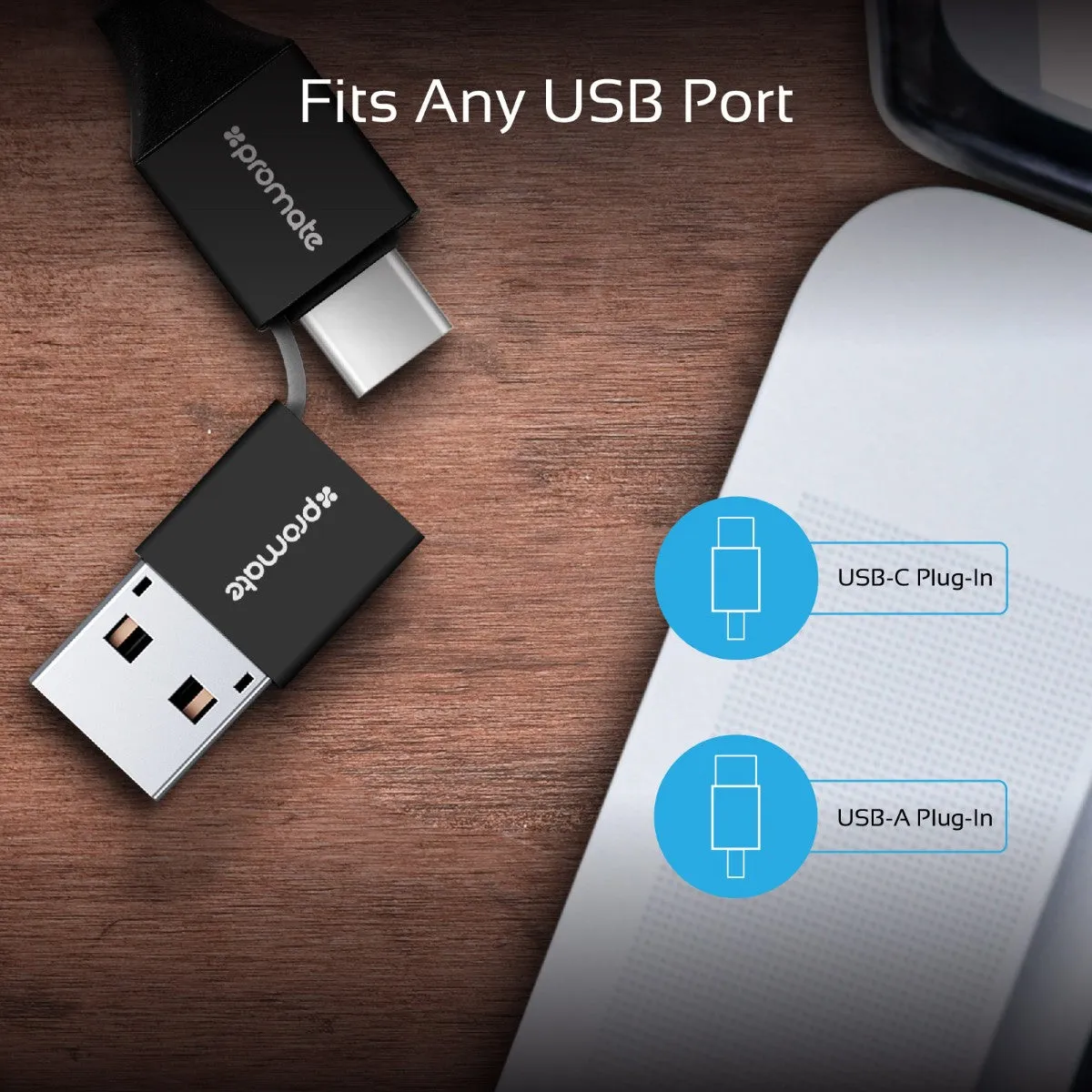 6-in-1 Smart USB Cable for Charging and Data Transfer