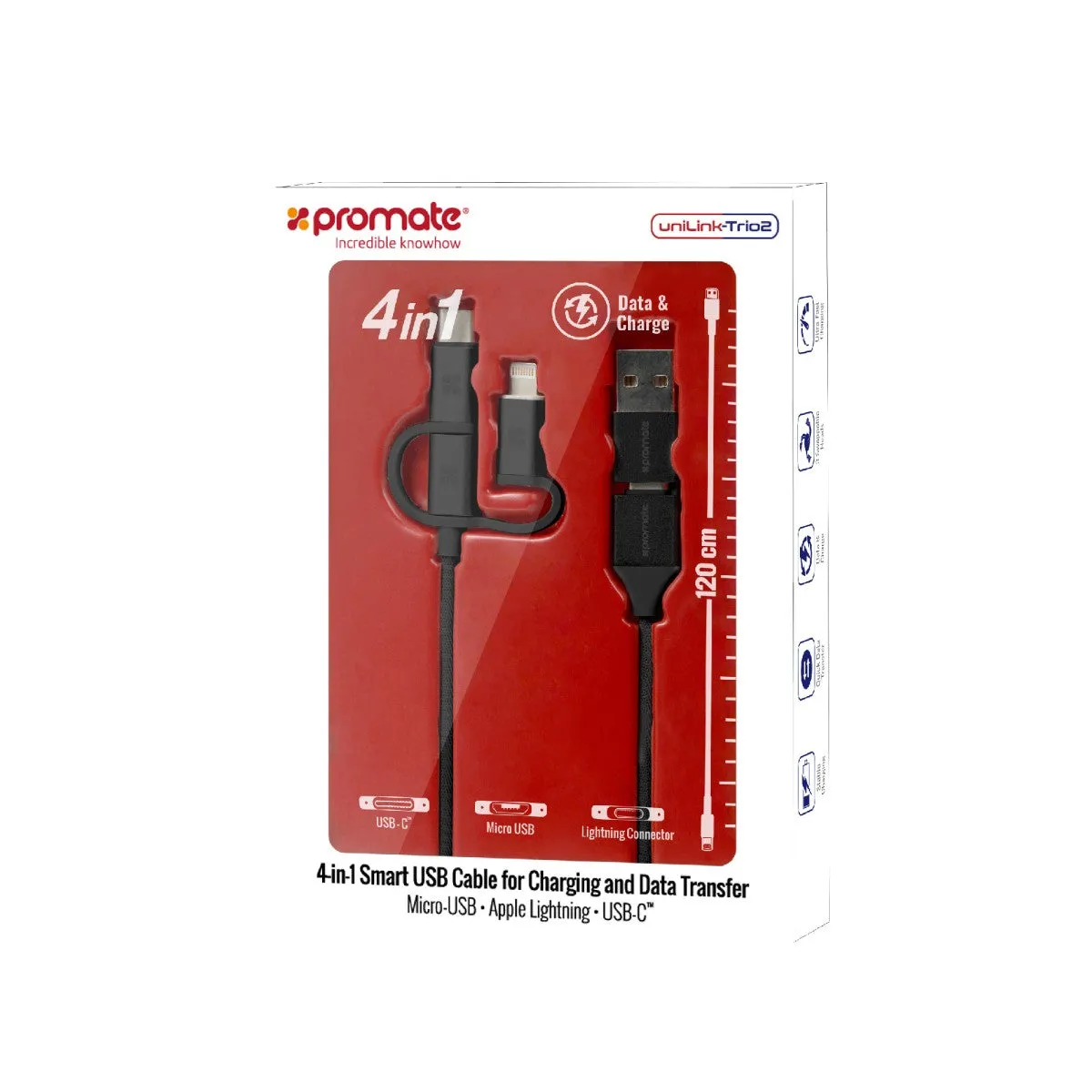 6-in-1 Smart USB Cable for Charging and Data Transfer