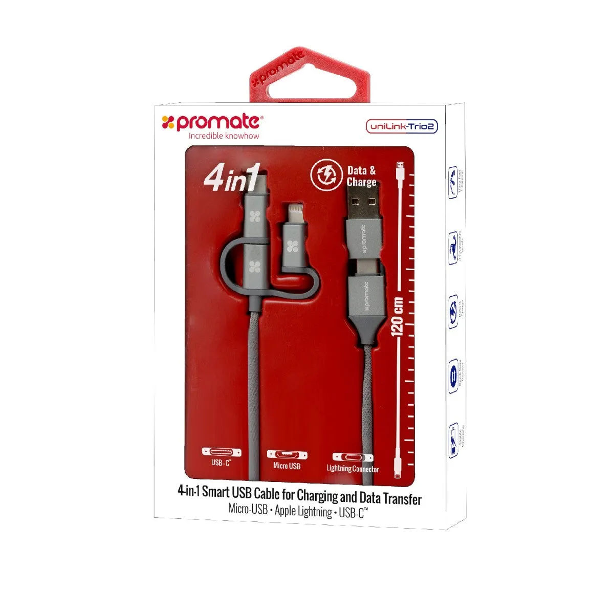 6-in-1 Smart USB Cable for Charging and Data Transfer