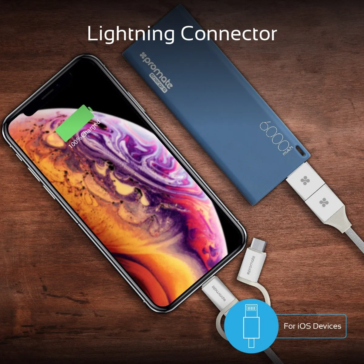 6-in-1 Smart USB Cable for Charging and Data Transfer