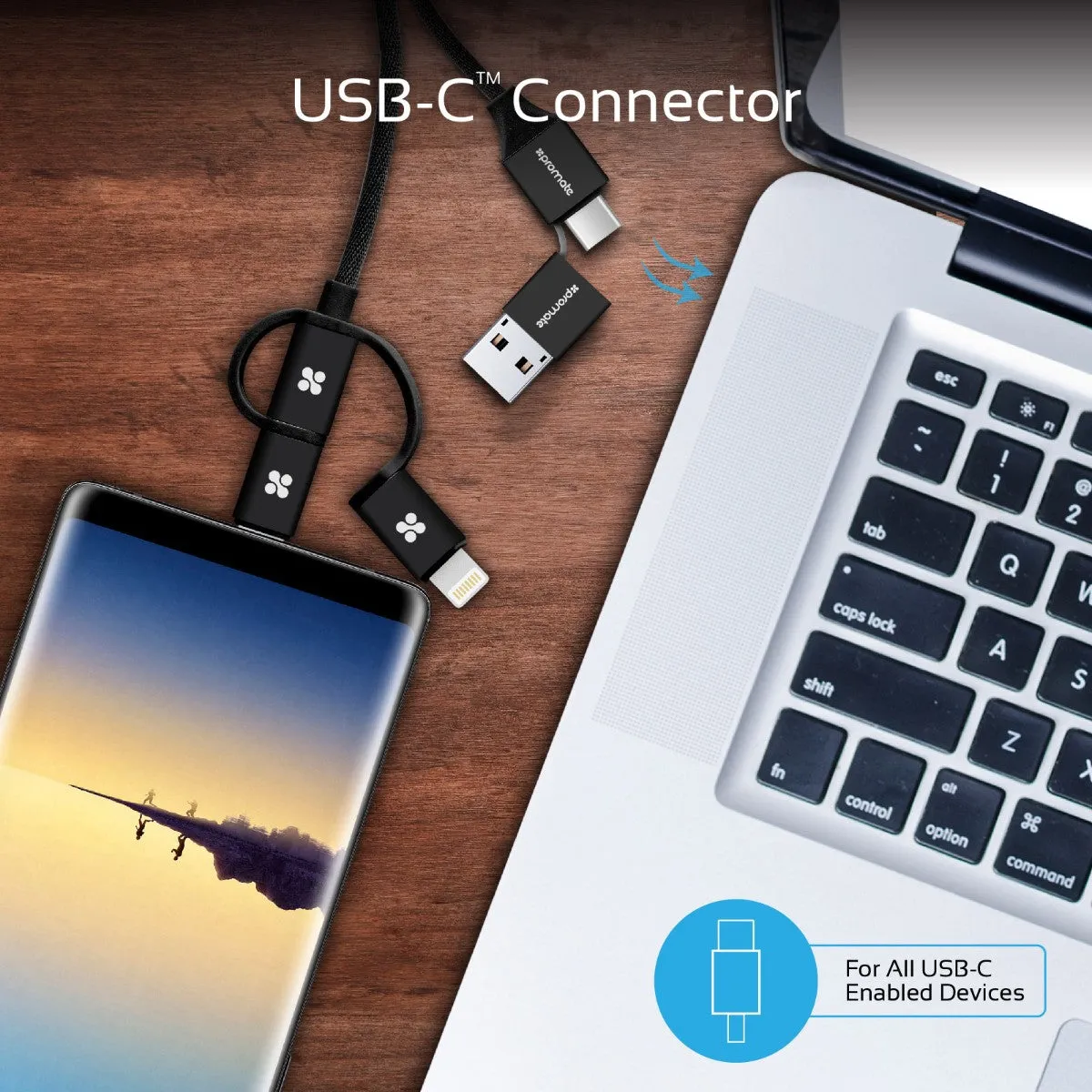 6-in-1 Smart USB Cable for Charging and Data Transfer