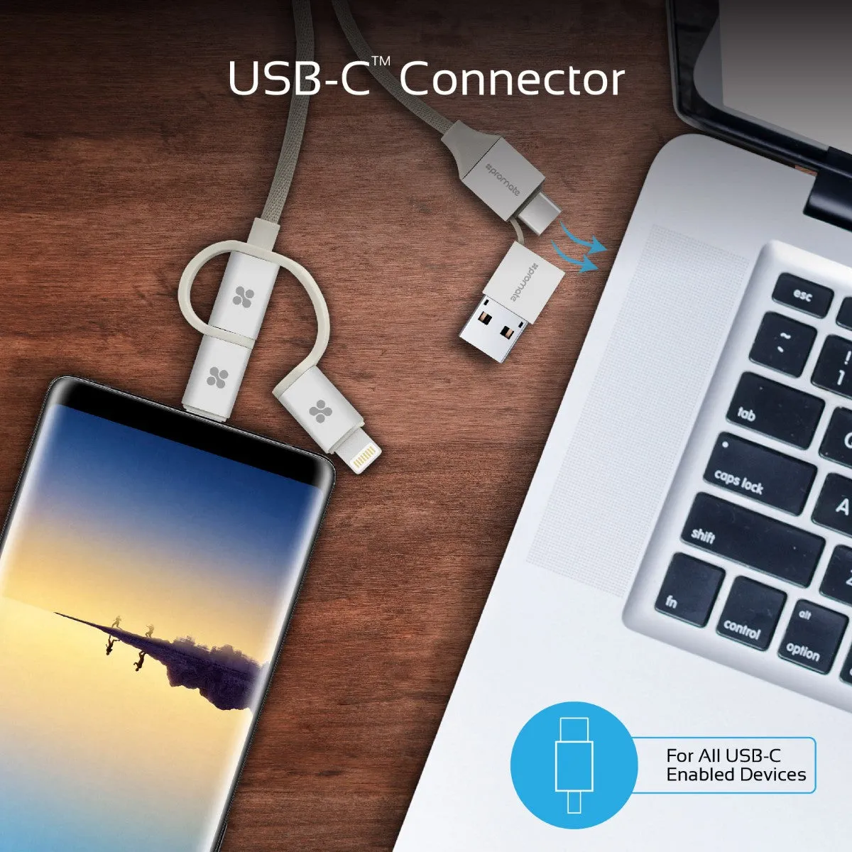 6-in-1 Smart USB Cable for Charging and Data Transfer