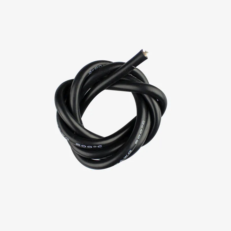 7AWG Silicone Wire Black ( 1 meter ) - High Quality Ultra Flexible for Battery Packs