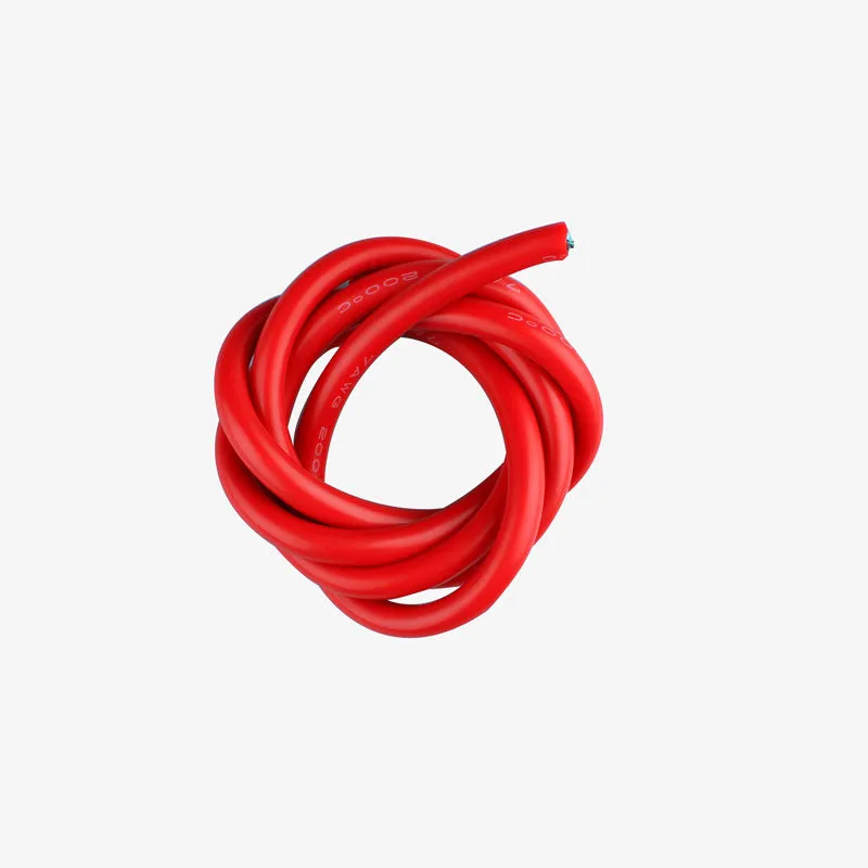 7AWG Silicone Wire Red ( 1 meter ) - High Quality Ultra Flexible for Battery Packs