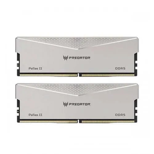 Acer 64GB Kit (2x32GB) Predator PALLAS II Silver 銀色 BL.9BWWR.352 CL30 DDR5 6000MHz Memory AMD EXPO & Intel XMP 3.0 (RM-AP5D64W)