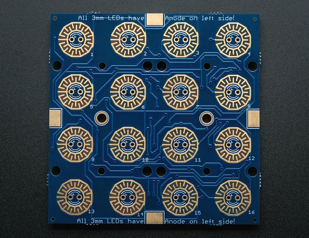 Adafruit Trellis Monochrome Driver PCB for 4x4 Keypad & 3mm LEDs