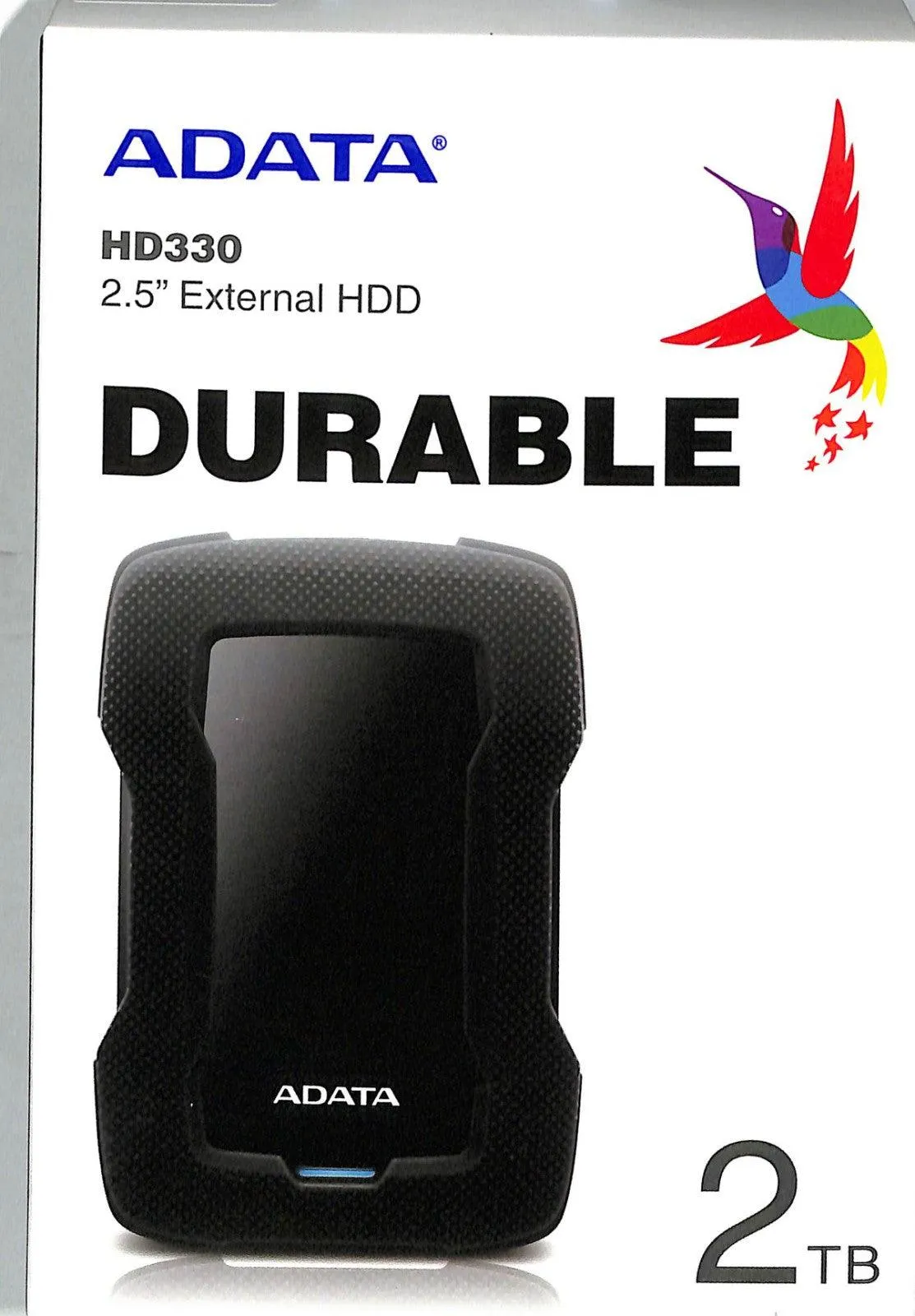 Adata HD330 Shock-Proof External Hard Drive 2TB (Black)