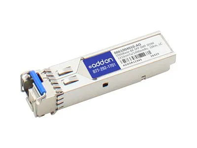 AddOn ADVA 61004010 Compatible TAA Compliant 1000Base-BX SFP Transceiver (SMF, 1310nmTx/1490nmRx, 10km, LC, DOM, Rugged) 0061004010-AO