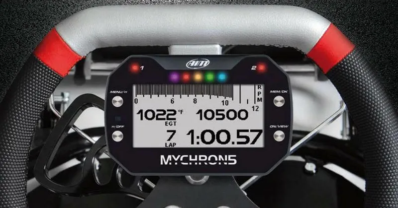 AIM Mychron 5S 2T Kart Gauge with GPS, Two Temps
