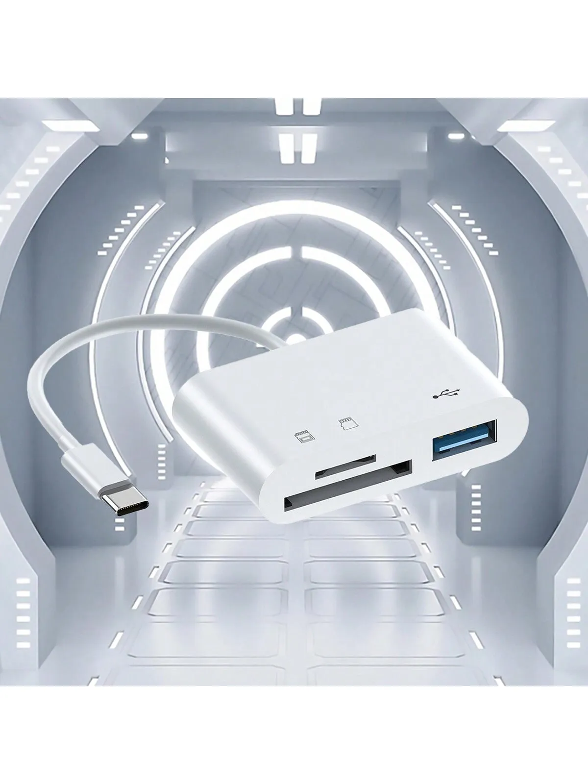All-in-One Type-C Card Reader: Effortless SD & USB Connections for Your Devices