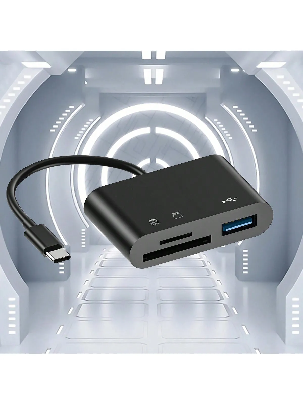 All-in-One Type-C Card Reader: Effortless SD & USB Connections for Your Devices