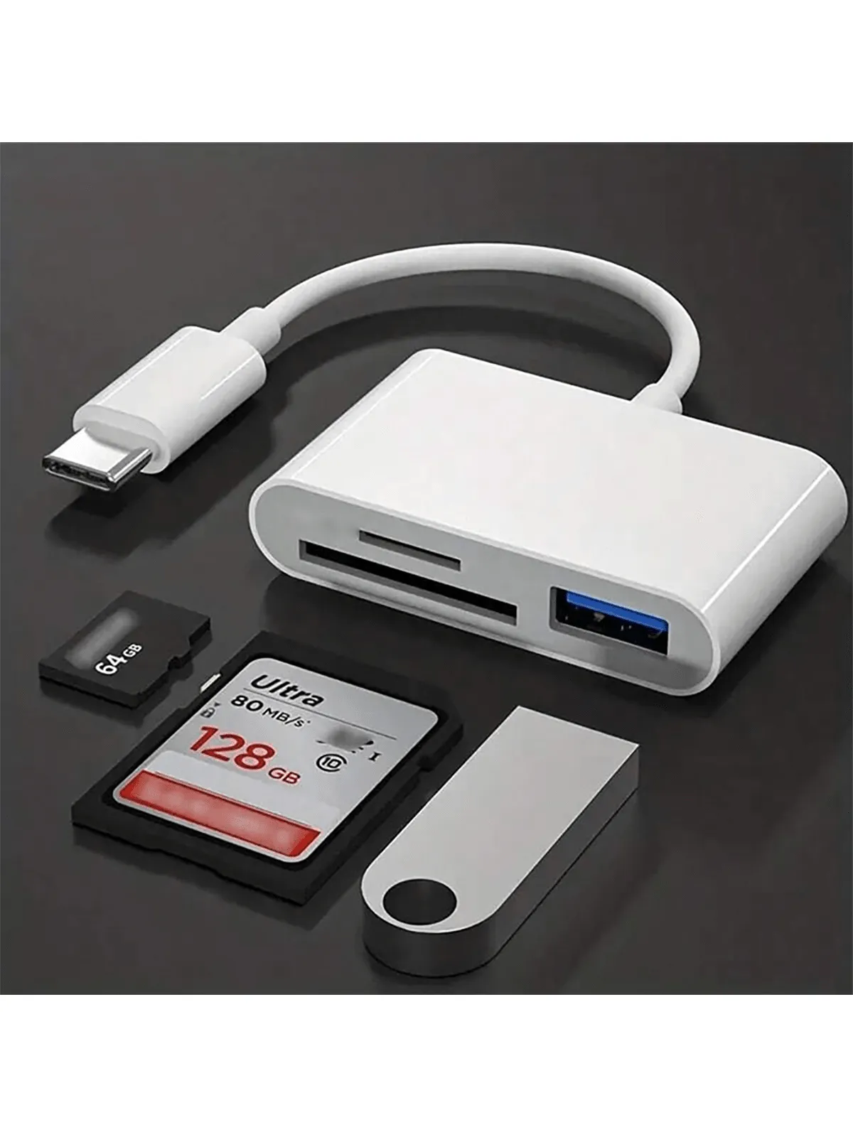 All-in-One Type-C Card Reader: Effortless SD & USB Connections for Your Devices