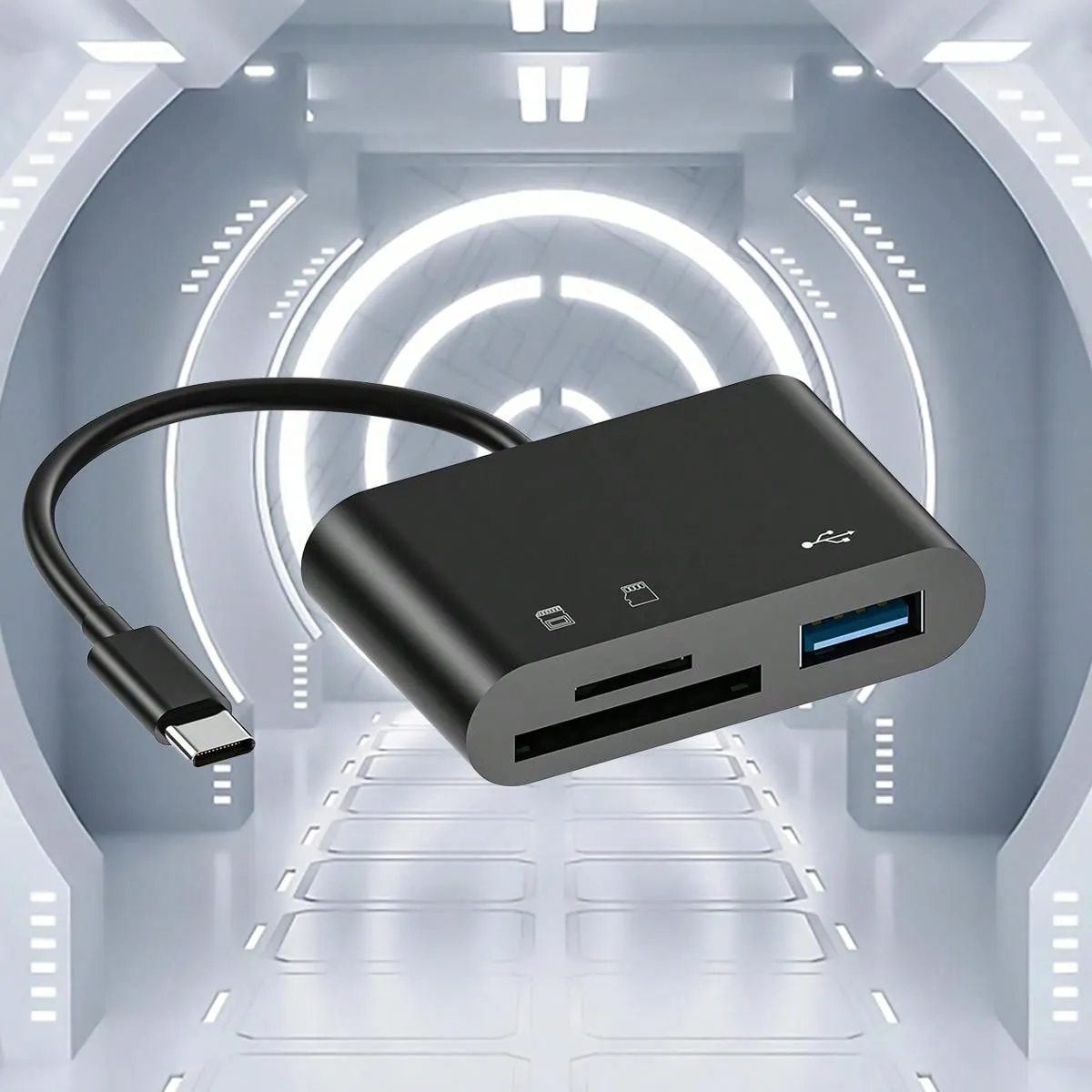 All-in-One Type-C Card Reader: Effortless SD & USB Connections for Your Devices