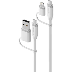 ALOGIC Elements Silicone Archer 4-in-1 100W USB 2.0 Cable 1.5m (White)