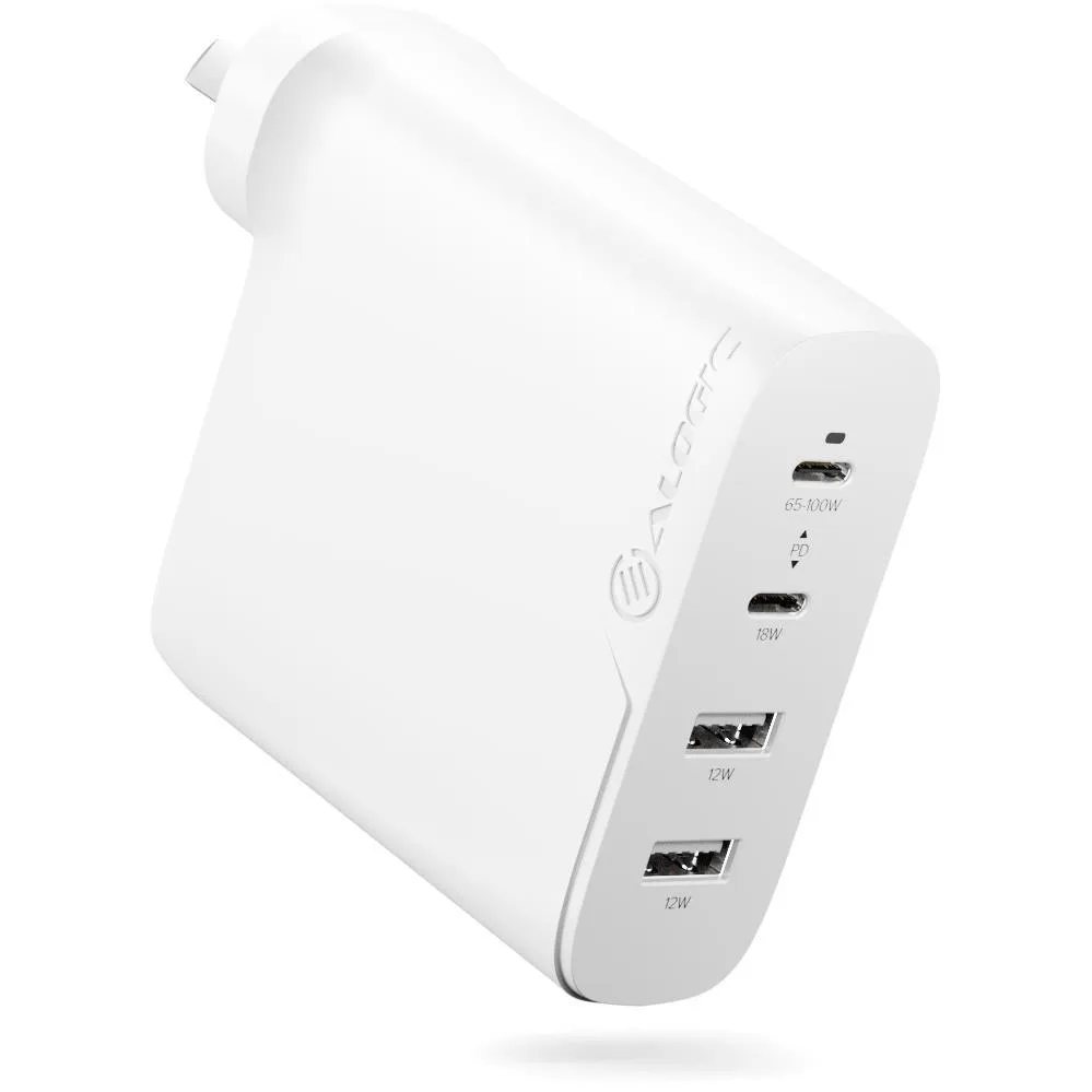 ALOGIC Rapid Power 4 Port 100W USB-C GaN Wall Charger