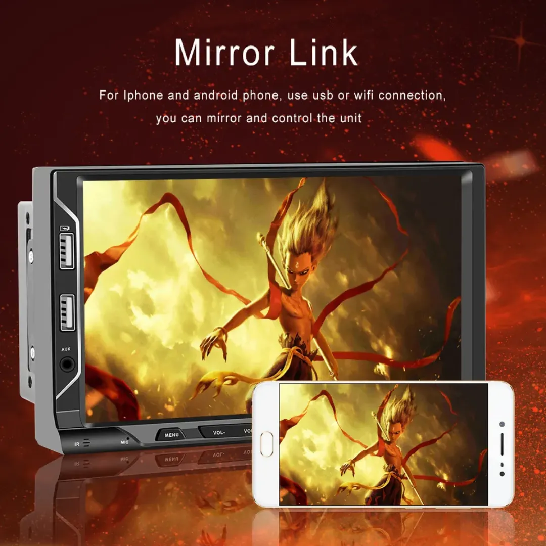 Android Car Stereo Apple Carplay Bluetooth GPS 6 USB Ports 2DIN