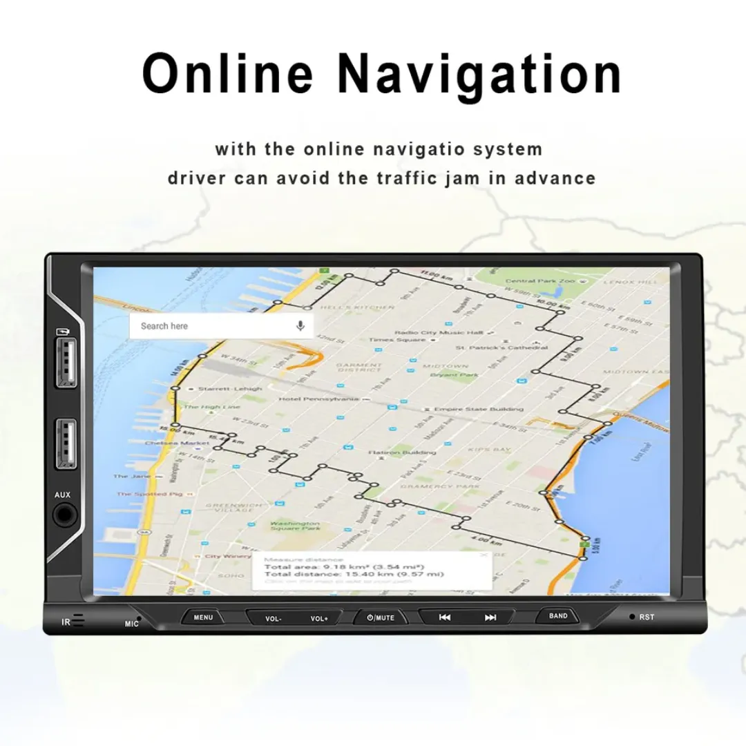 Android Car Stereo Apple Carplay Bluetooth GPS 6 USB Ports 2DIN