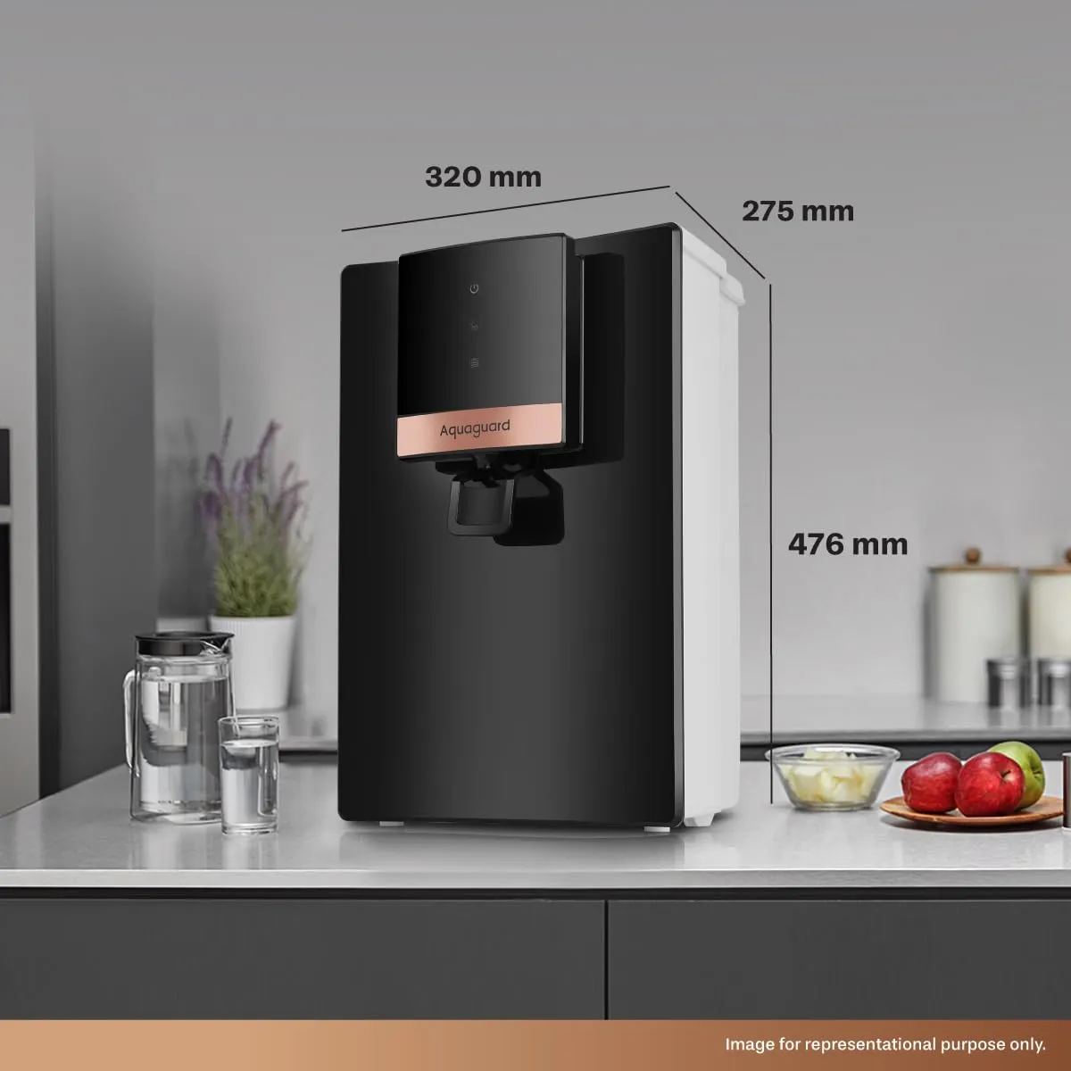 Aquaguard NEO COPPER UV UF Active Copper Tech Water Purifier | Suitable for Municipal Water Only (TDS <200 ppm) | GWPDNCUUF23000