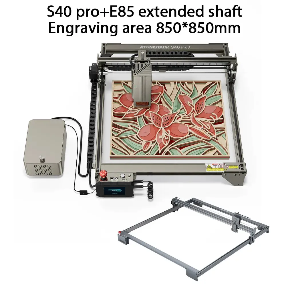 ATOMSTACK S40 Pro X40 PRO A40 PRO 210W Laser Engraving Machine With Automatic Air Assist Kits, 48W Industrial-Grade Laser Cutting Machine with Touchscreen, 24W/48W Dual Modes One Key Switch, Precious Gifts for Him
