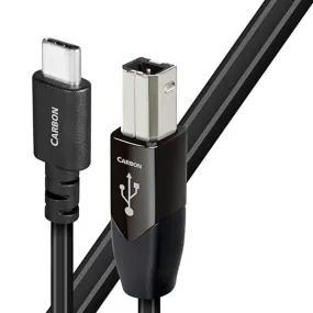 AudioQuest OPEN BOX  Carbon USB-C > B High-Definition Digital Audio Cable - 1.5 Meters-Excellent Condition