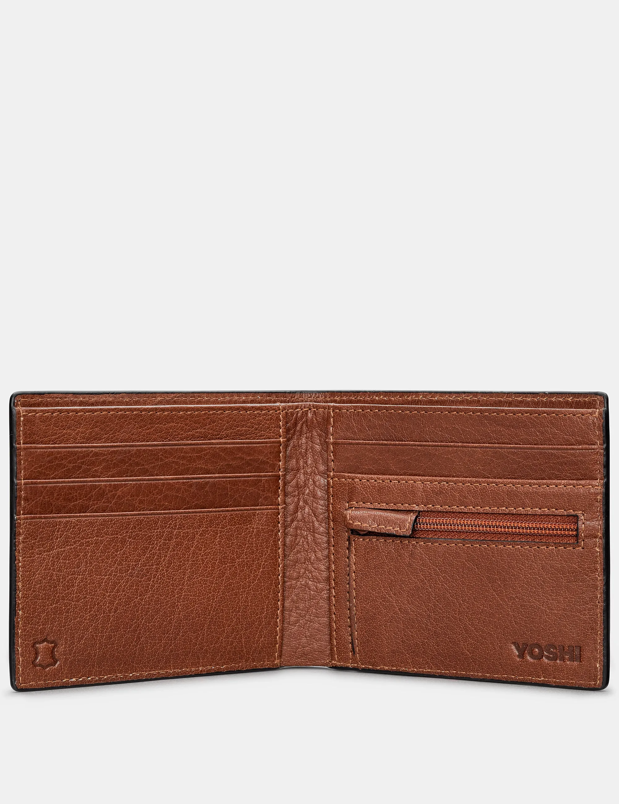 Aviators Brown Leather Wallet