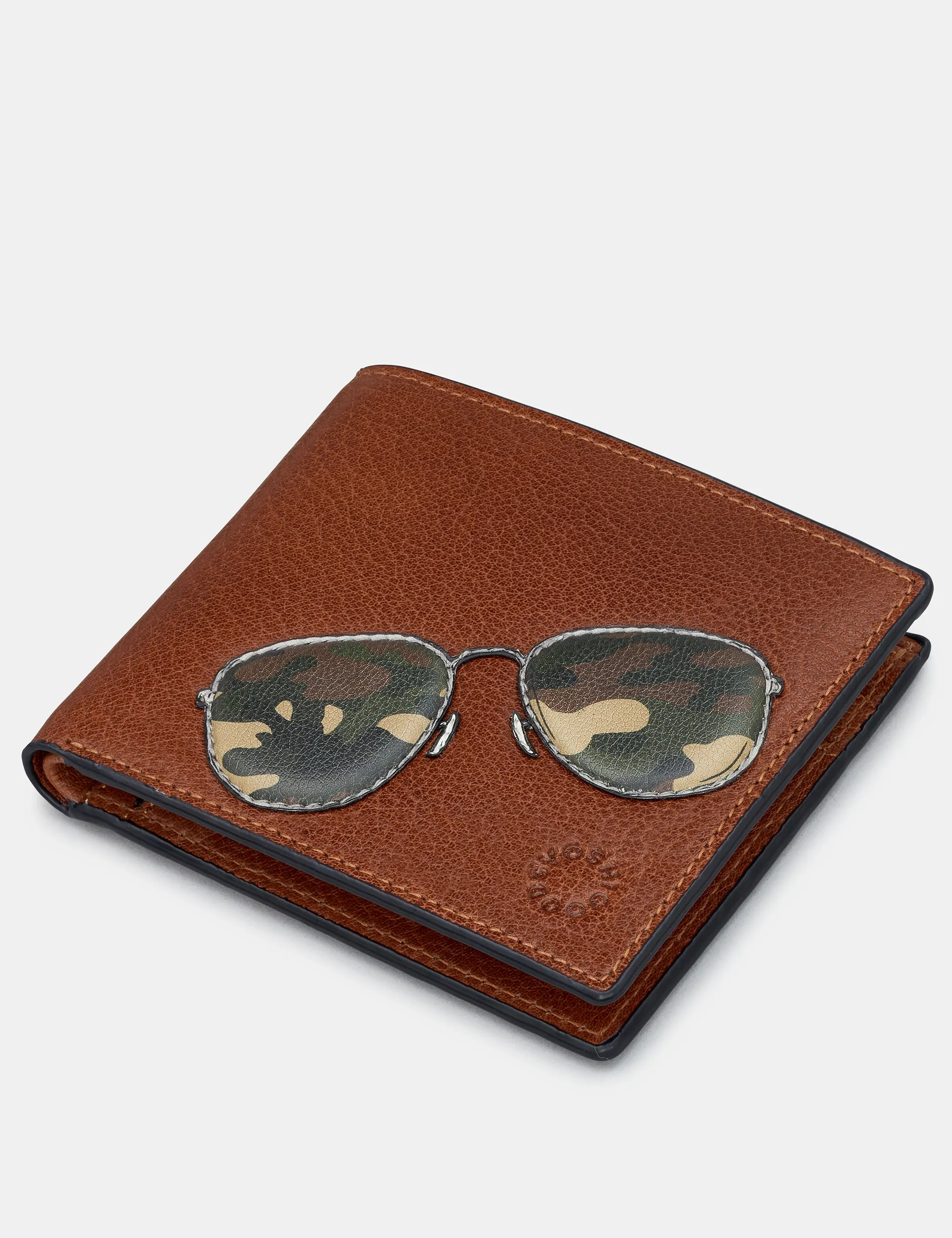 Aviators Brown Leather Wallet