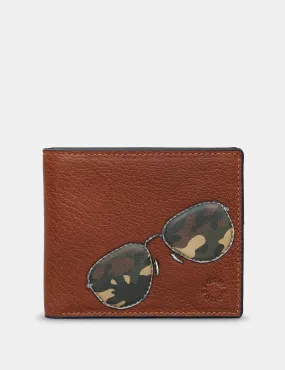 Aviators Brown Leather Wallet