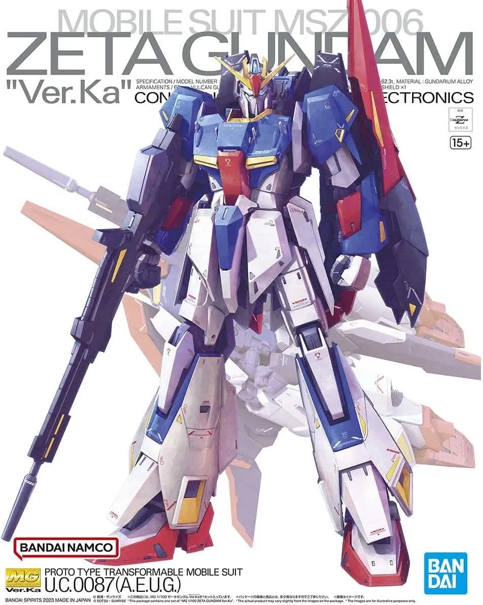 Bandai Zeta Gundam Ver. Ka MG 1/100 Model Kit
