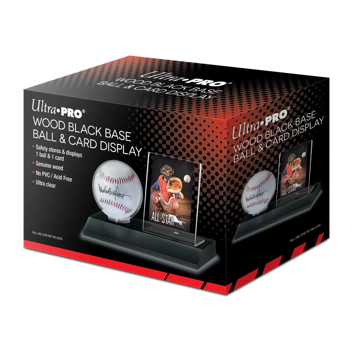 Baseball & Card Wood Display Holder