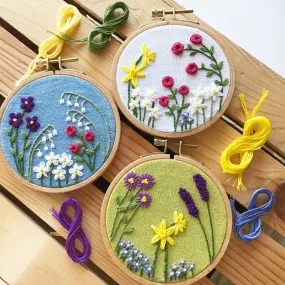 Beginning Embroidery with Rosanna Diggs - Family Flower Garden