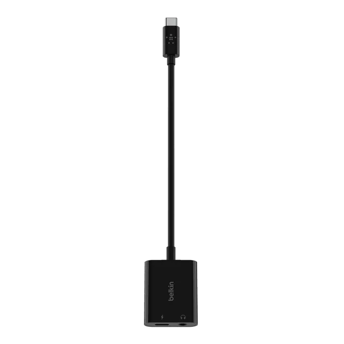 Belkin RockStar™ Audio & USB C Charge Adapter 60W Fast Charge - Black