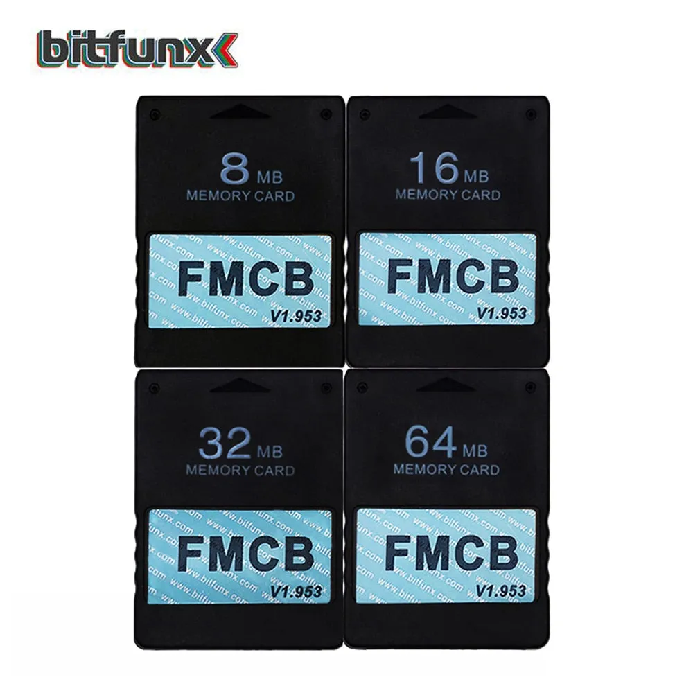 Enhanced Bitfunx FMCB Free McBoot Memory Card for Sony PS2 PlayStation 2 - 32MB