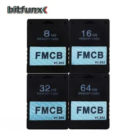 Enhanced Bitfunx FMCB Free McBoot Memory Card for Sony PS2 PlayStation 2 - 32MB
